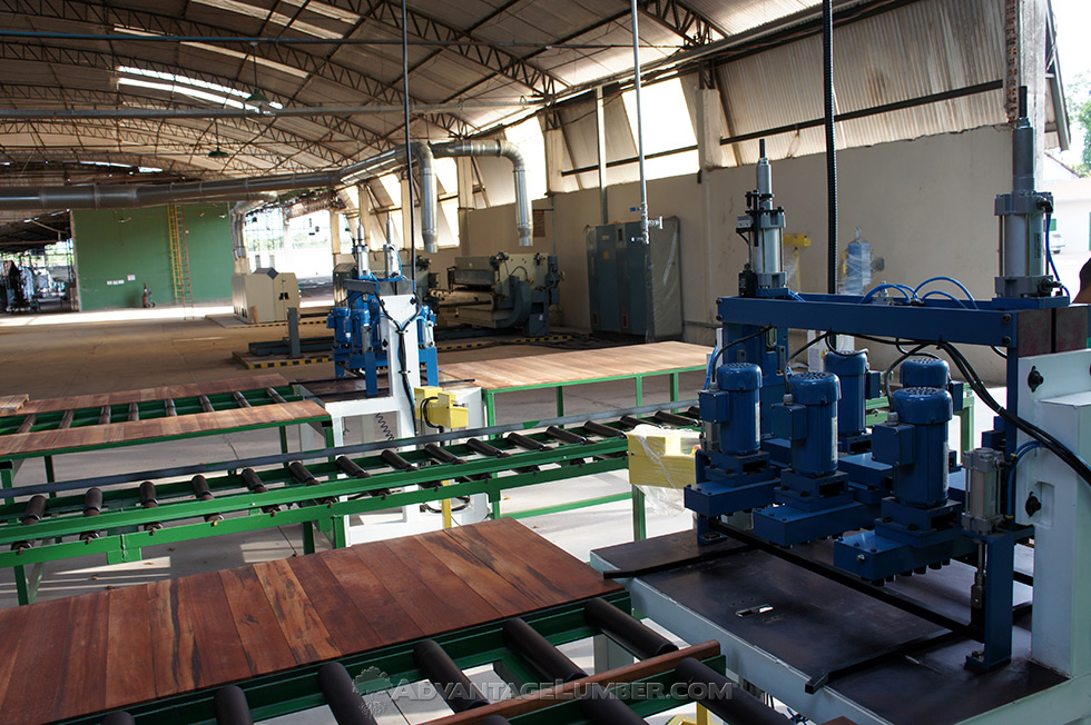 Deck tile production line