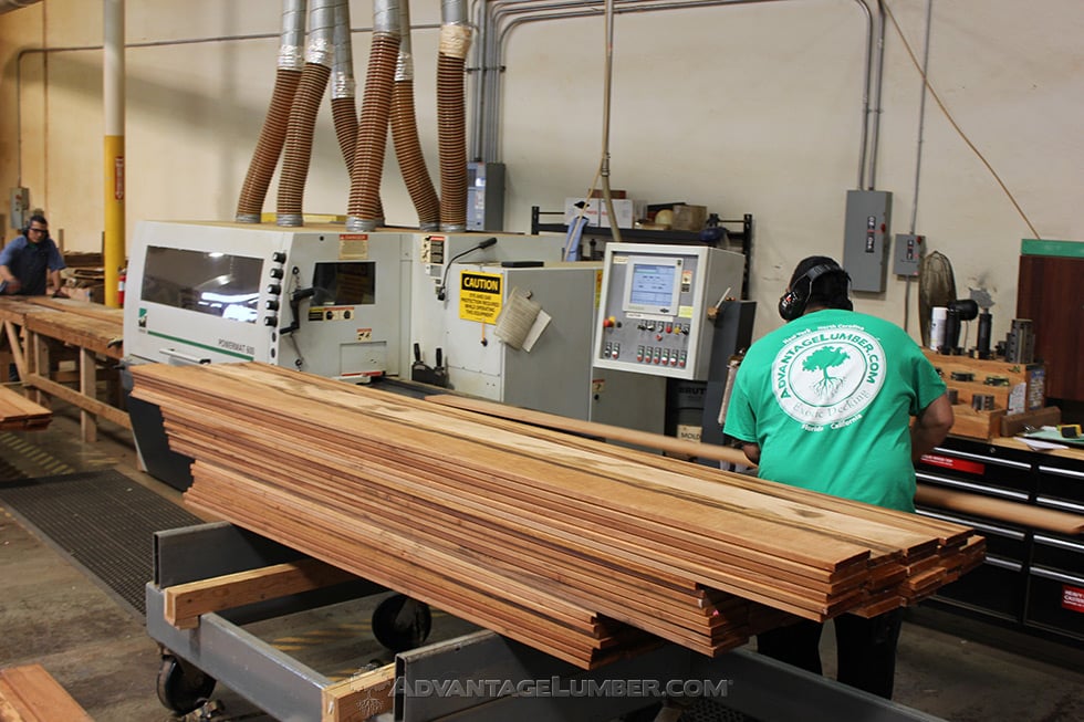 milling tigerwood decking