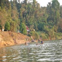 Local fishermen netting some fish and maybe a few piranhas.