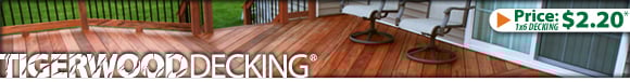 tigerwood wood decking
