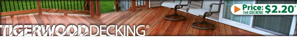 tigerwood wood decking