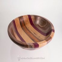 Black Walnut, Purpleheart, Butternut, and Cocobolo by Bill Foreman