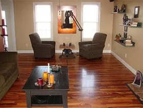 hardwood flooring after