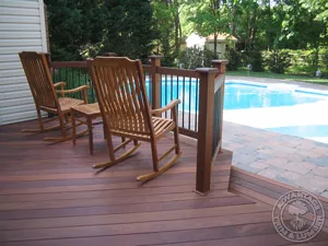 ipe decking with pool