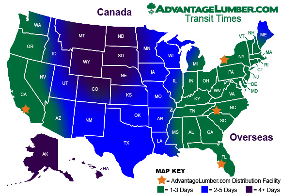 transit times map