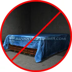 Do not store decking under a tarp or in a garage.