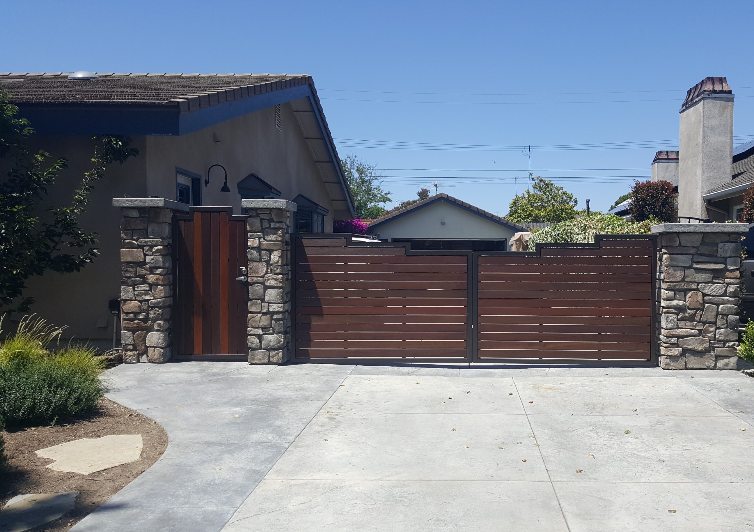 Ipe Gate in Rossmoor, CA