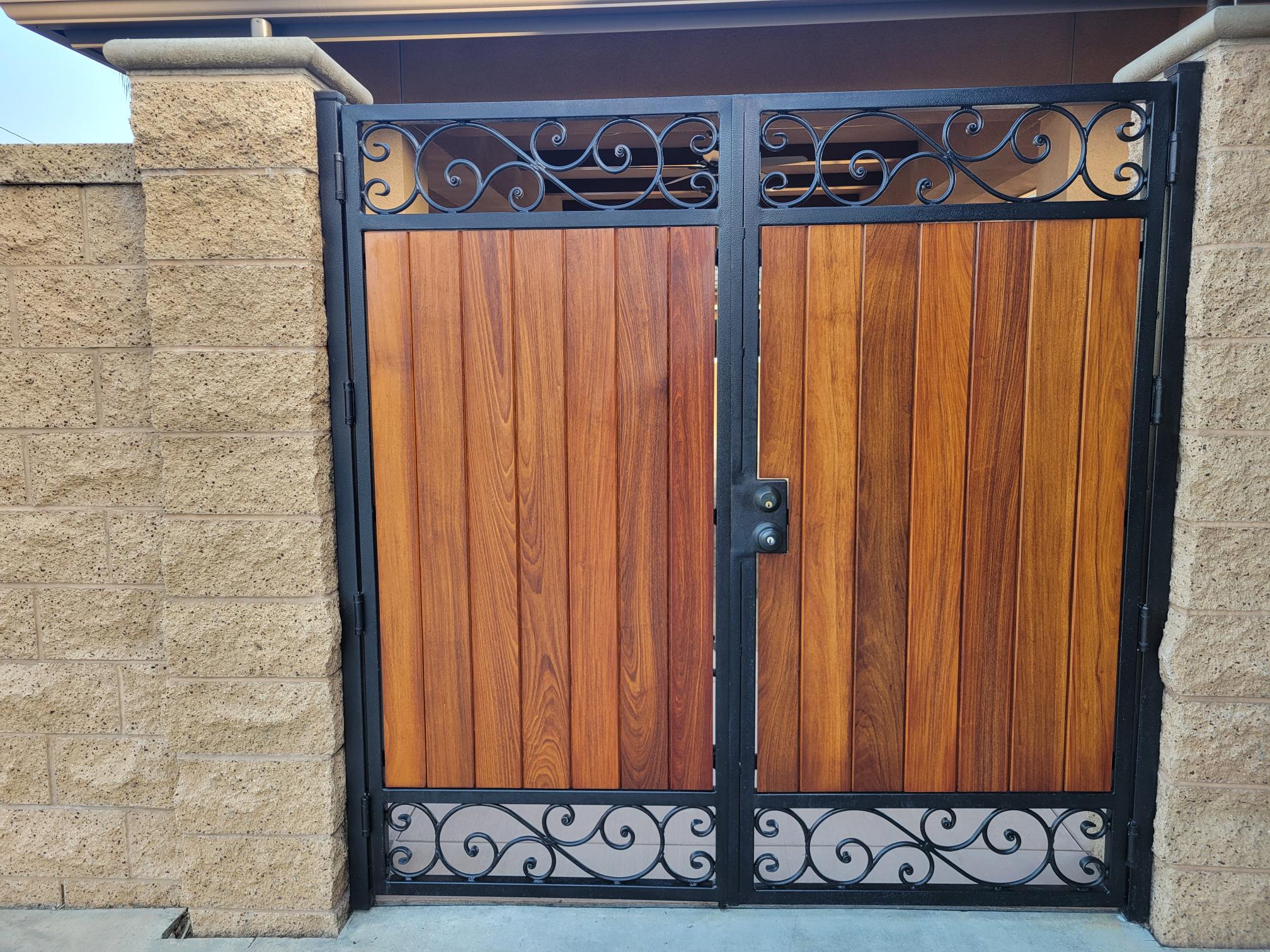 Ipe Gate in La Habra, CA