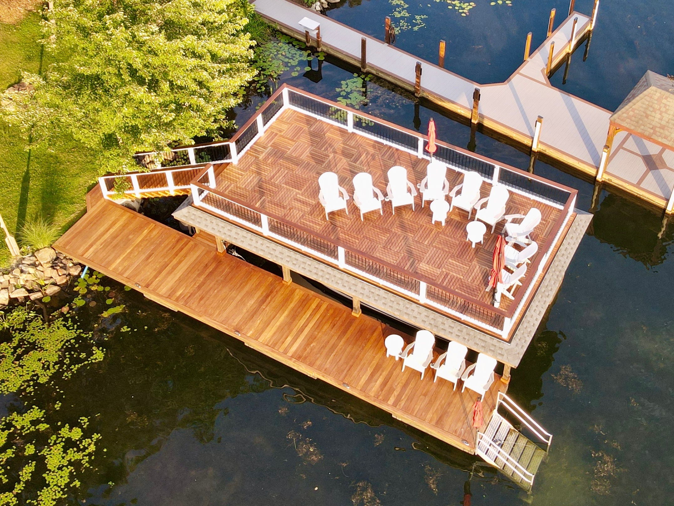 Ipe Dock in Kattskill Bay, NY