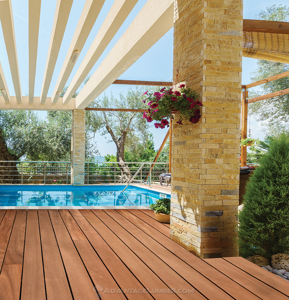 Golden Mahogany™ mahogany decking