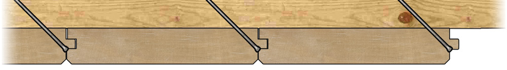 v-groove wood ceiling