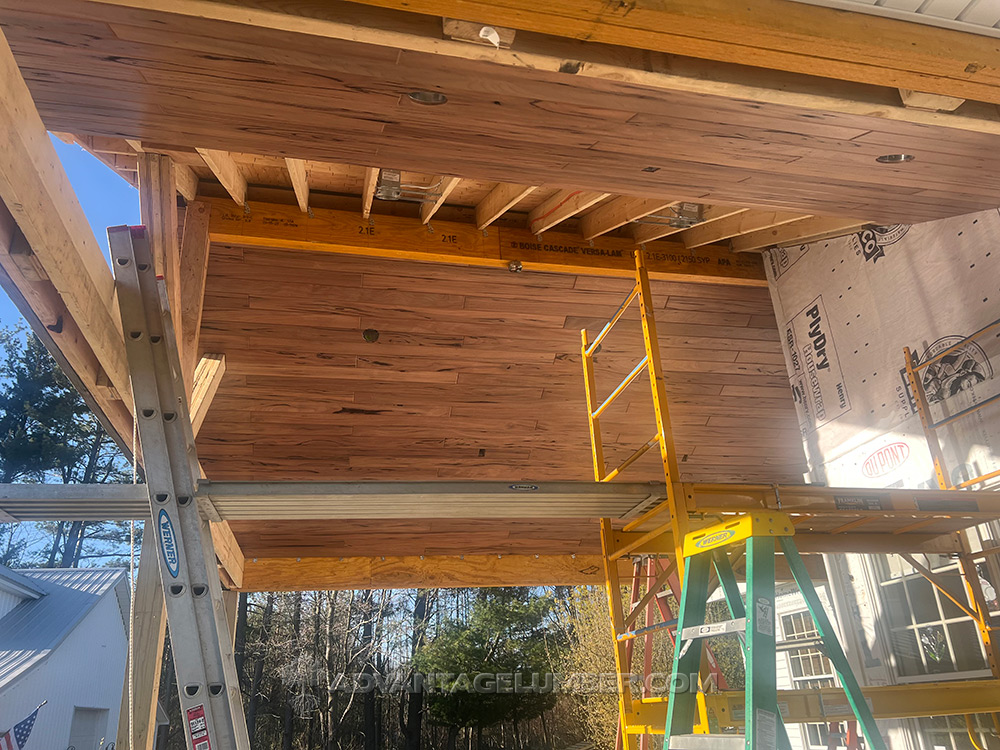 Installing a Pecky Bolivian Walnut Ceiling