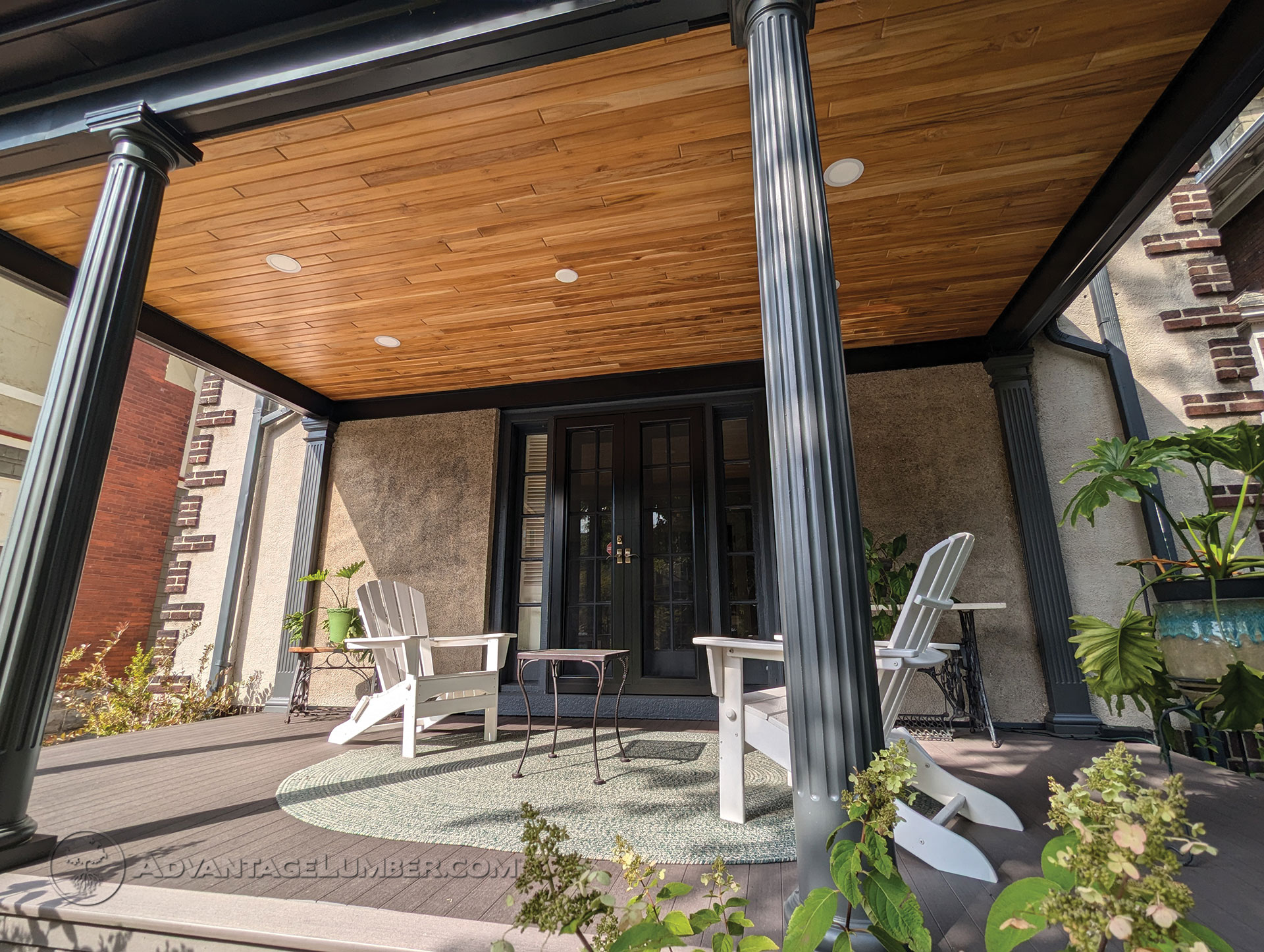 Teak Porch Ceiling