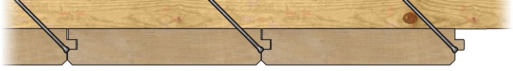 v-groove wood ceiling