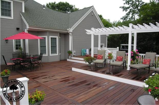 An ipe deck can be enjoyed all year round.