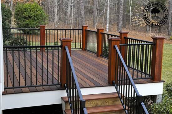 Tigerwood is a green decking option.