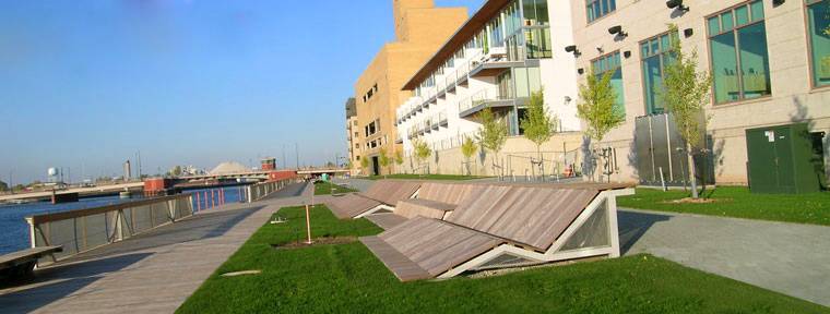 Ipe was a great choice for the City Deck because of its strength and durability. 