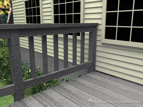 Checking railings is an important step to the deck inspection process. 