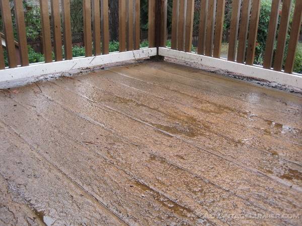 If you're not careful about the material you choose for your deck, you could end up with this!