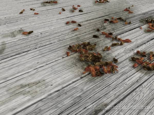 Giving your decking a good sweep throughout the year can add many years to its lifespan. 
