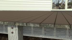 This decking product doesn't fix any underlying problem with your deck, it just hides the issue.