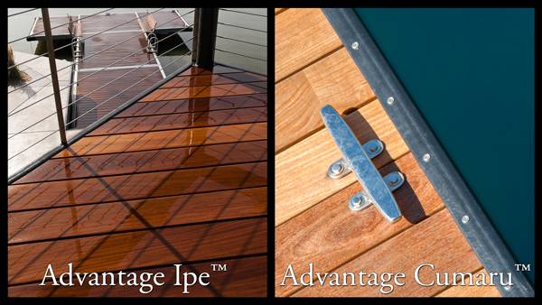 Advantage Ipe™ & Advantage Cumaru™ are two gorgeous hardwood options.