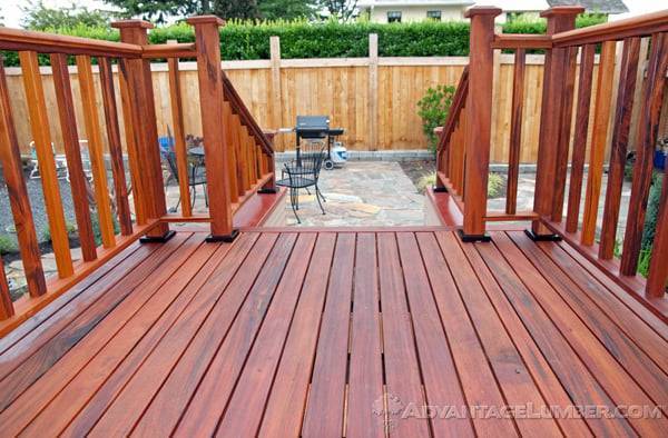 Advantage Tigerwood™ railing will match the exotic look of your decking flawlessly.