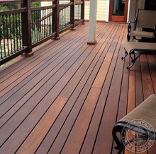 Grey wood decking